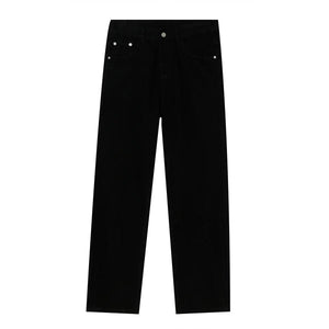Pantalón negro de pierna ancha