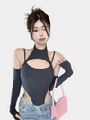 Backless Hollow Out Cut Out Bodysuit