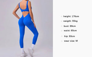 Backless Scrunch Tight Unitards