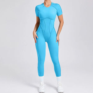 Backless Sporty Jumpsuit Unitards