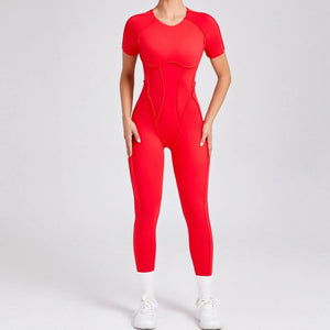 Backless Sporty Jumpsuit Unitards