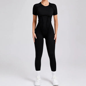 Backless Sporty Jumpsuit Unitards