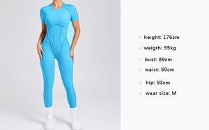 Backless Sporty Jumpsuit Unitards
