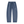 Washed Blue Baggy Barrel Leg Sweatpants laid flat, front view with dark drawstring and side pockets