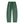 Dark Green baggy sweatpants laid flat, front view with vintage wash, drawstring and knee pleats