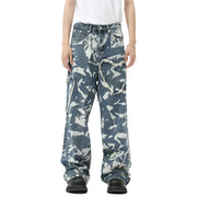 Baggy Print Cyberpunk Jeans