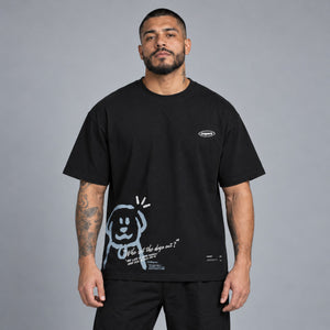 Baggy Shirts Y2K Dogs Print – worn by a man