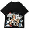 Baggy Shirts Y2K Dogs Print