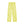 Yellow baggy sweatpants seen from the back on a plain background, elastic waist and two patch pockets