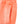 Detail of the side slash pocket on the Orange sweatpants, with the elastic waistband above it