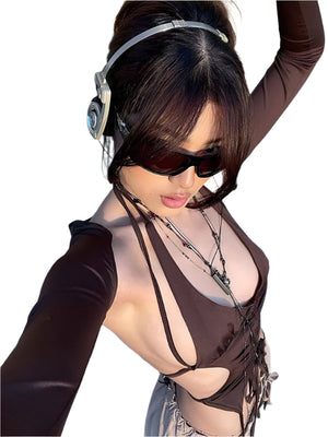 Bandage Black Tops Set