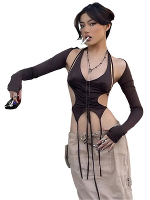 Bandage Black Tops Set