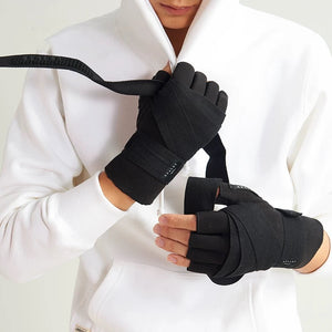 Bandage Boxing Techwear Fingerless Gloves
