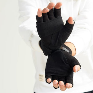 Bandage Boxing Techwear Fingerless Gloves