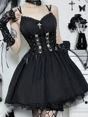 Bandage Corset Gothic Dress