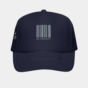 Barcode Navy Trucker Hat