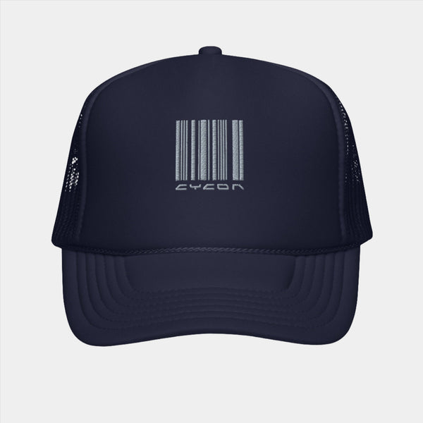 Barcode Navy Trucker Hat