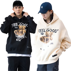 Bear Y2k hoodie Fleece