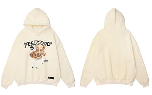 Bear Y2k hoodie Fleece