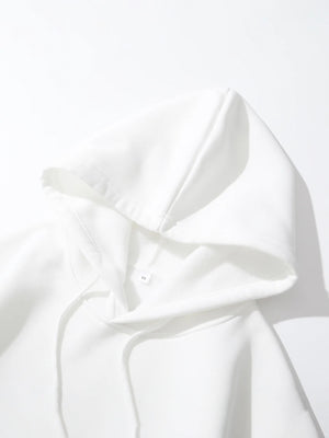 Beige Cropped Hoodie