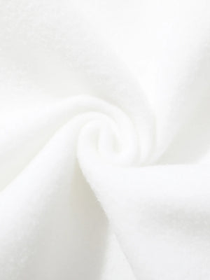 Beige Cropped Hoodie