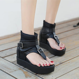 Belt Buckle Chunky Sandals