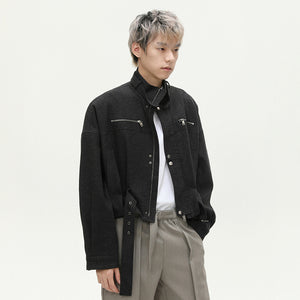 Belt Design Y2K Jacket