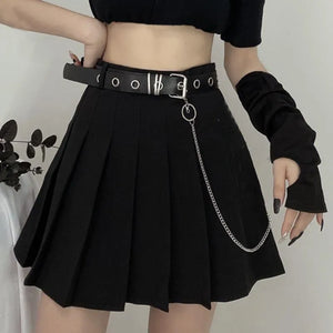 Belted Cargo Mini Skirt