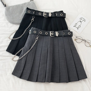 Belted Cargo Mini Skirt