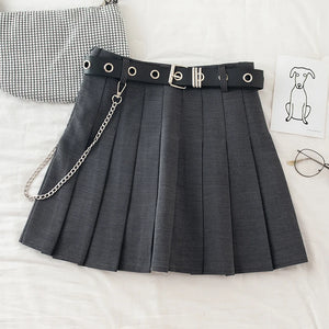 Belted Cargo Mini Skirt
