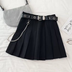 Belted Cargo Mini Skirt