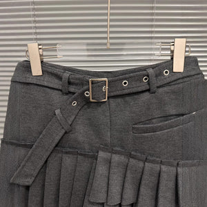Belted Women’s Goth Skirt