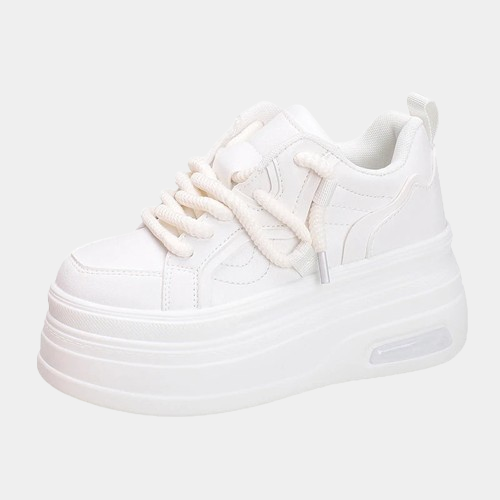 Big White Platform Sneakers CYBER TECHWEAR