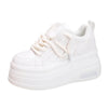 Big White Platform Sneakers