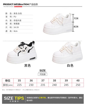 Big White Platform Sneakers