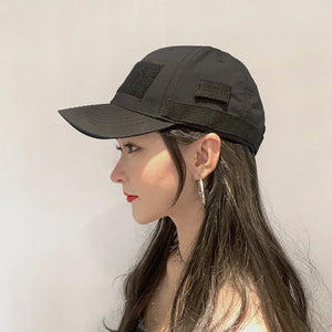 Techwear Style Adjustable Punk Tactical Baseball Cap Man Woman Japanese Style Hip Hop Functional Hat