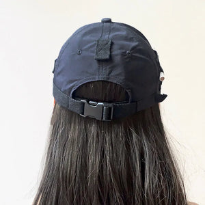 Techwear Style Adjustable Punk Tactical Baseball Cap Man Woman Japanese Style Hip Hop Functional Hat