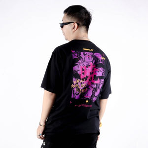 Black and Purple Cyberpunk Shirt