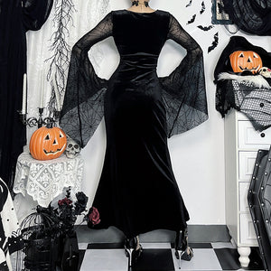 Black And Red Vampire Goth Dress