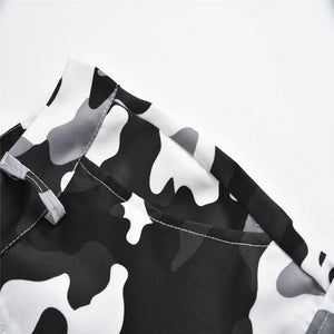 Black and white camo cargo pants