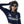 Black and white crop top long sleeve - product view on white background