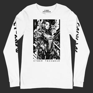 Black And White Long Sleeves Shirt