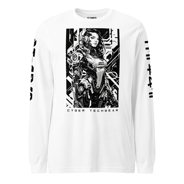 Black And White Long Sleeves Shirt