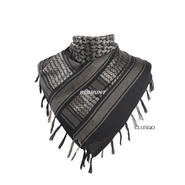 Black and White Shemagh Scarf