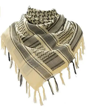 Black and White Shemagh Scarf