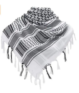Black and White Shemagh Scarf