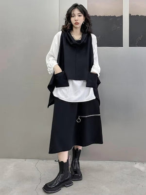 Black And White Striped Long Sleeve T Shirt Women's