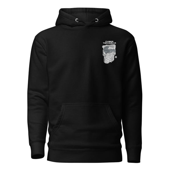 Black Artistic Fit Hoodie