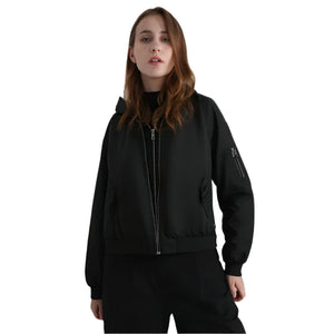 Black Baseball Spring Jacket Women