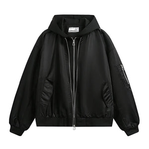Black Baseball Spring Jacket Women